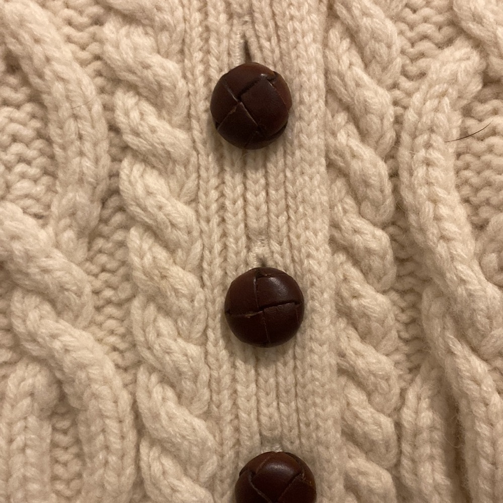 Jack Wills Women’s Cream Knot Button Cardigan SZ US 6 - Picture 3 of 5